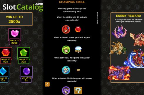 Οθόνη5. Gems and Dragons Hyper Clusters Κουλοχέρης