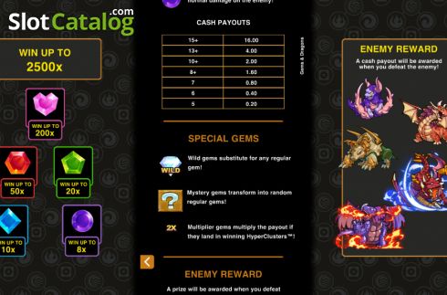 Οθόνη9. Gems and Dragons Hyper Clusters Κουλοχέρης