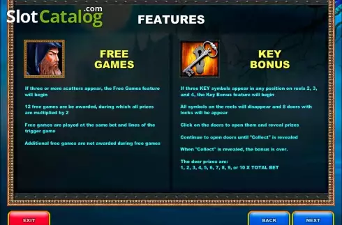 Οθόνη4. Xcalibur (Microgaming) Κουλοχέρης