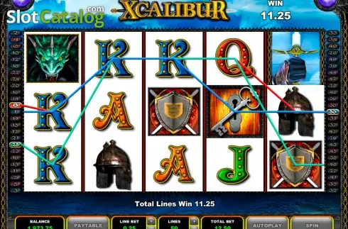 Οθόνη7. Xcalibur (Microgaming) Κουλοχέρης