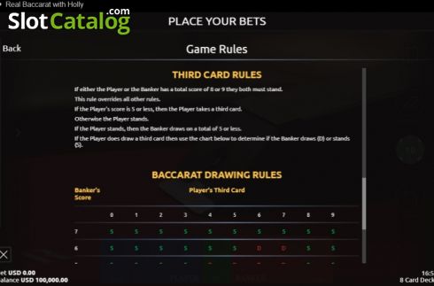 Οθόνη6. Real Baccarat with Holly Κουλοχέρης
