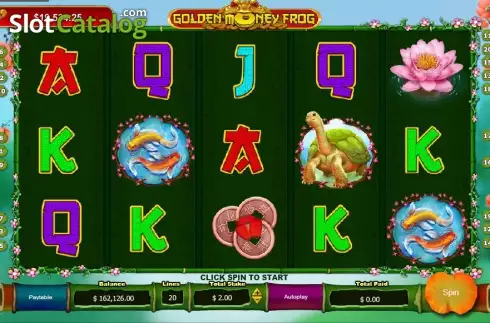 Ροδέλες. Golden Money Frog Κουλοχέρης