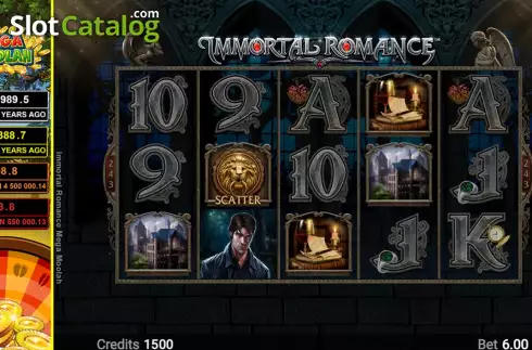 Οθόνη3. Immortal Romance Mega Moolah Κουλοχέρης