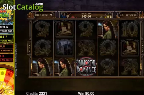 Οθόνη5. Immortal Romance Mega Moolah Κουλοχέρης