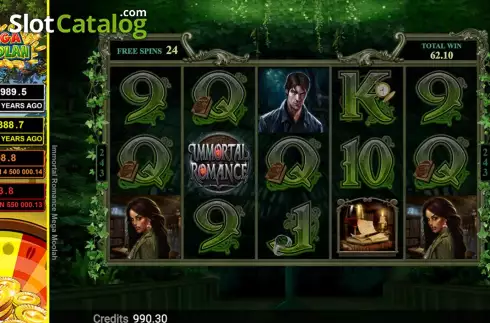 Οθόνη7. Immortal Romance Mega Moolah Κουλοχέρης