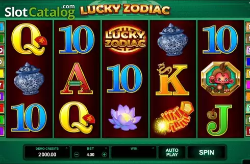 Οθόνη5. Lucky Zodiac (Microgaming) Κουλοχέρης