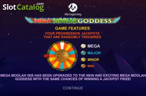 Οθόνη2. Mega Moolah Goddess Κουλοχέρης
