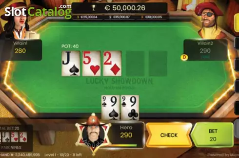 Οθόνη2. Lucky Showdown Hold Em Poker Κουλοχέρης 