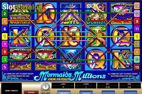 Οθόνη3. Mermaid's Millions (Games Global) Κουλοχέρης