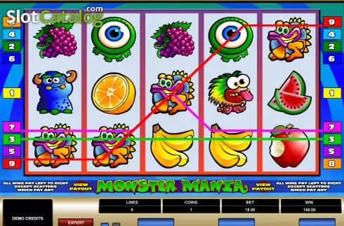 Οθόνη5. Monster Mania Κουλοχέρης