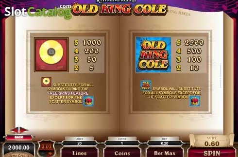 Οθόνη3. Old King Cole Κουλοχέρης