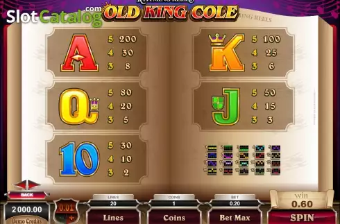 Οθόνη5. Old King Cole Κουλοχέρης