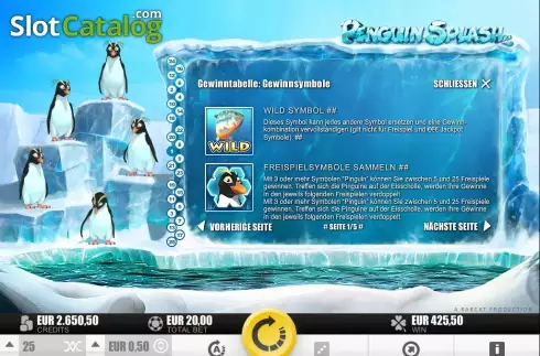 Οθόνη3. Penguin Splash Κουλοχέρης