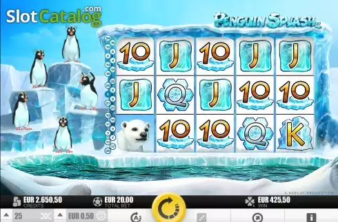 Οθόνη5. Penguin Splash Κουλοχέρης