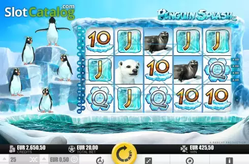 Οθόνη7. Penguin Splash Κουλοχέρης