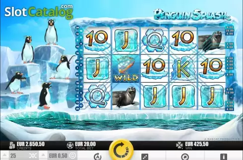 Οθόνη8. Penguin Splash Κουλοχέρης