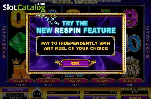 Οθόνη2. Reel Gems Κουλοχέρης