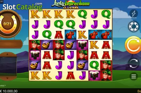 Οθόνη3. Lucky Leprechaun Clusters Κουλοχέρης 