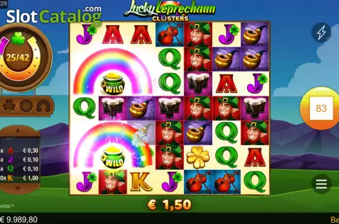 Οθόνη6. Lucky Leprechaun Clusters Κουλοχέρης 