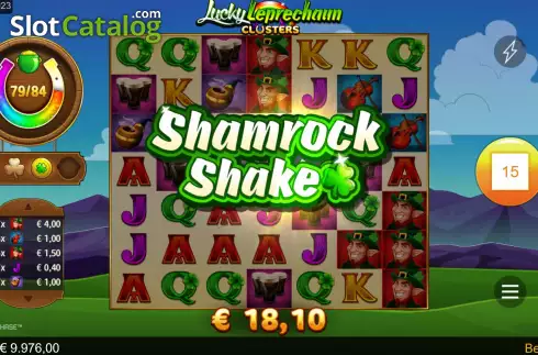 Οθόνη8. Lucky Leprechaun Clusters Κουλοχέρης 