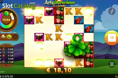 Οθόνη9. Lucky Leprechaun Clusters Κουλοχέρης 