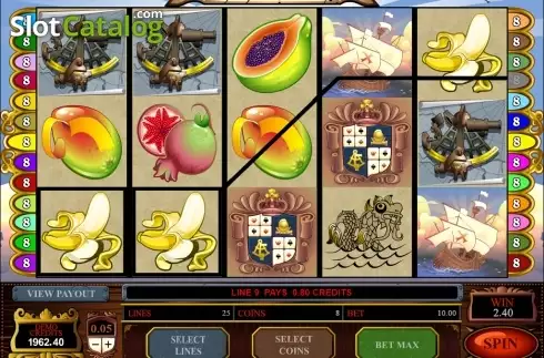 Win screen. Age of Discovery (Microgaming) Κουλοχέρης