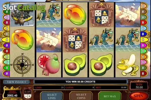 Οθόνη κέρδους Scatter. Age of Discovery (Microgaming) Κουλοχέρης