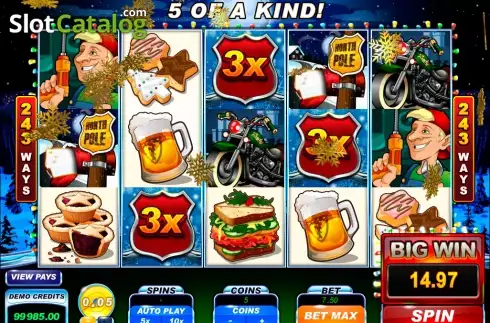 Οθόνη6. Santa's Wild Ride Κουλοχέρης 