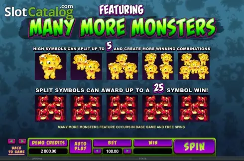 Οθόνη3. So Many Monsters Κουλοχέρης 