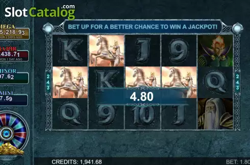 Οθόνη5. Thunderstruck II Mega Moolah Κουλοχέρης