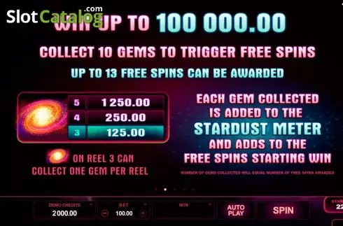 Οθόνη4. Star Dust (Microgaming) Κουλοχέρης