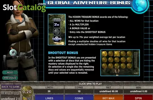 Οθόνη5. Tomb Raider Secret of the Sword Κουλοχέρης
