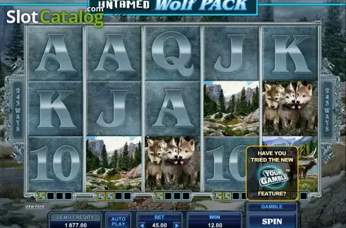 Οθόνη9. Untamed Wolf Pack Κουλοχέρης