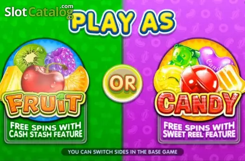 Οθόνη 1. Fruit vs Candy Κουλοχέρης