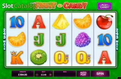 Οθόνη 3. Fruit vs Candy Κουλοχέρης