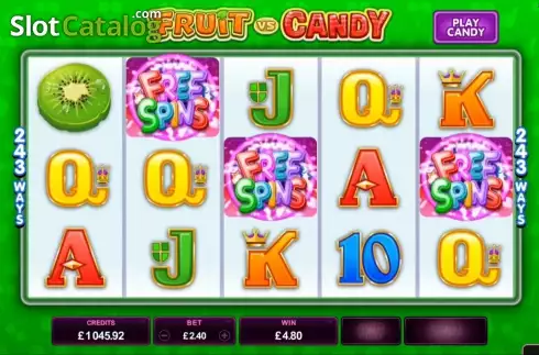 Οθόνη 5. Fruit vs Candy Κουλοχέρης