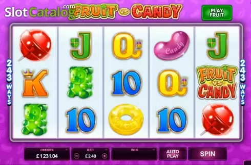 Οθόνη 7. Fruit vs Candy Κουλοχέρης