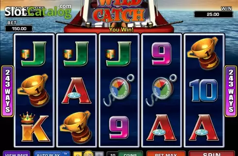 Οθόνη6. Wild Catch (Microgaming) Κουλοχέρης
