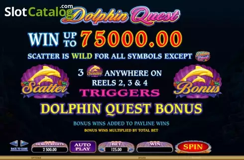 Πίνακας πληρωμών 1. Dolphin Quest Κουλοχέρης