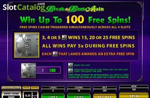 Οθόνη2. Mega Spins Break Da Bank Again Κουλοχέρης