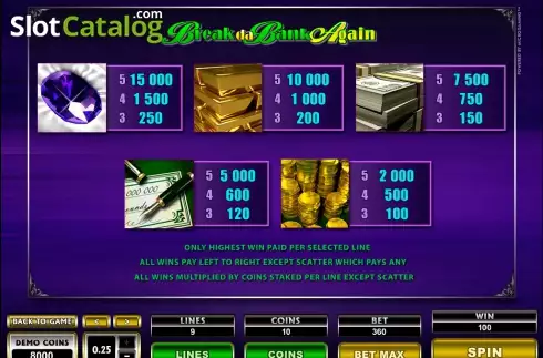 Οθόνη3. Mega Spins Break Da Bank Again Κουλοχέρης