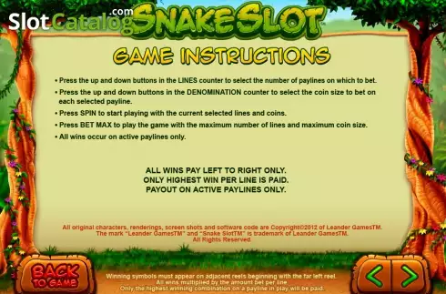 Οθόνη7. Snake Slot Κουλοχέρης