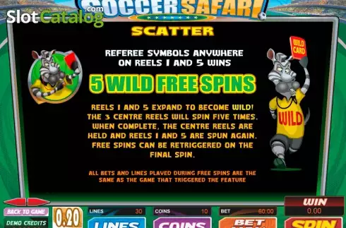 Οθόνη3. Soccer Safari Κουλοχέρης