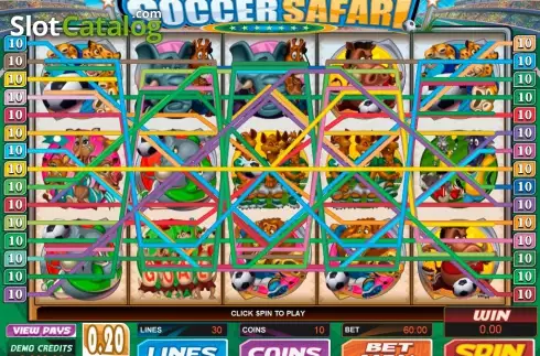 Οθόνη7. Soccer Safari Κουλοχέρης