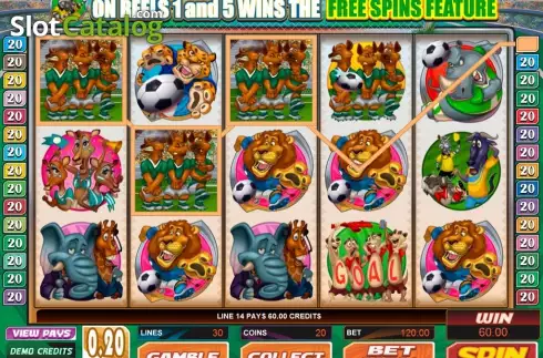 Οθόνη8. Soccer Safari Κουλοχέρης
