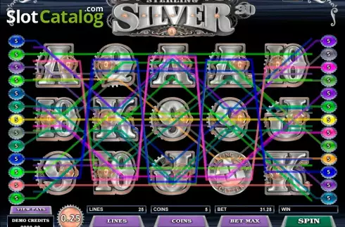 Οθόνη7. Sterling Silver 3D/2D Κουλοχέρης 