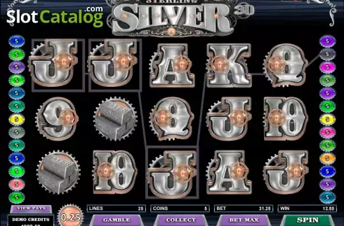 Οθόνη8. Sterling Silver 3D/2D Κουλοχέρης 