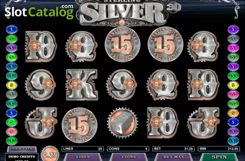 Οθόνη9. Sterling Silver 3D/2D Κουλοχέρης 