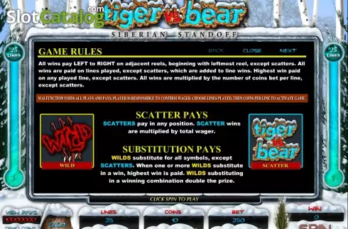 1. Tiger vs Bear Κουλοχέρης