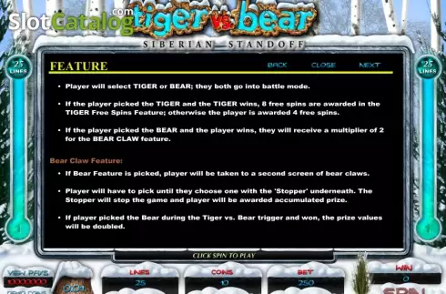 4. Tiger vs Bear Κουλοχέρης